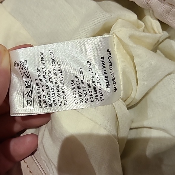 NWT Gorgeous Maje Pale Pink Leather Vest - Picture 7 of 9